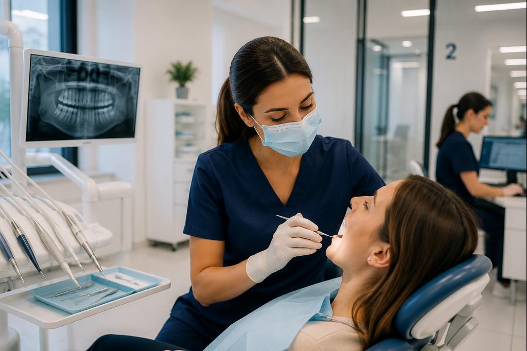 L'igienista dentale in una struttura organizzata