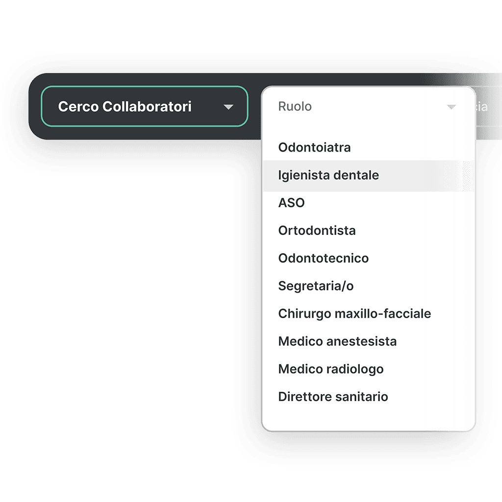 Trovare collaboratori per il tuo studio dentistico.
